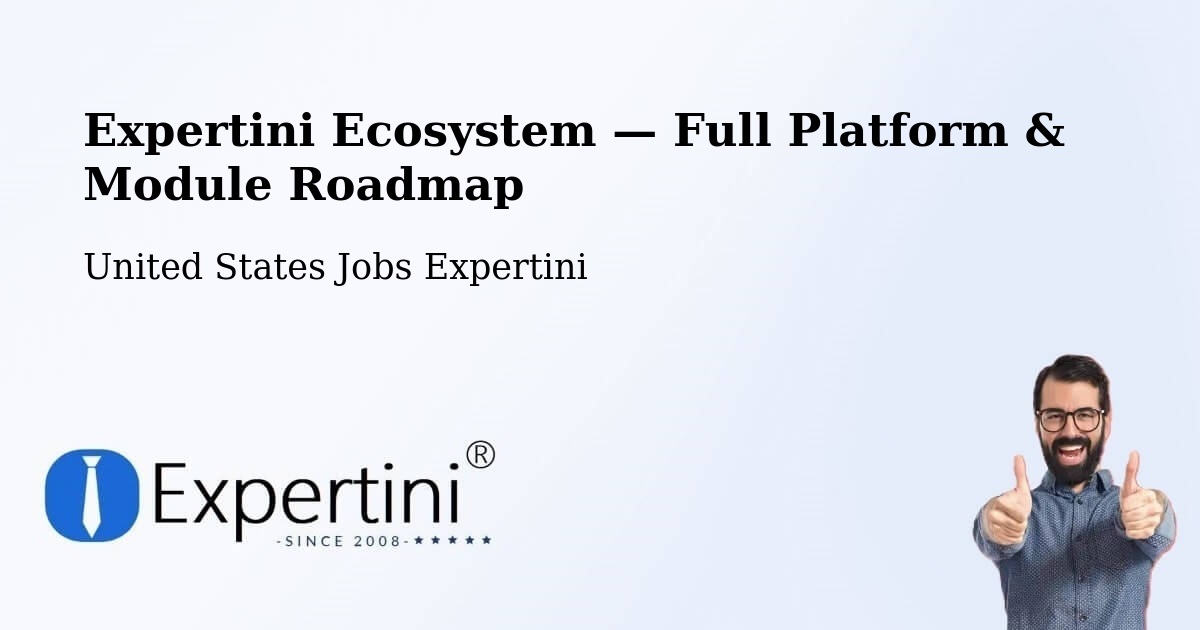 Expertini Ecosystem — Full Platform & Module Roadmap – Merced